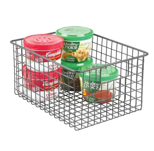 OEM Customized Metal Wire Kitchen Pantry Food Storage Basket