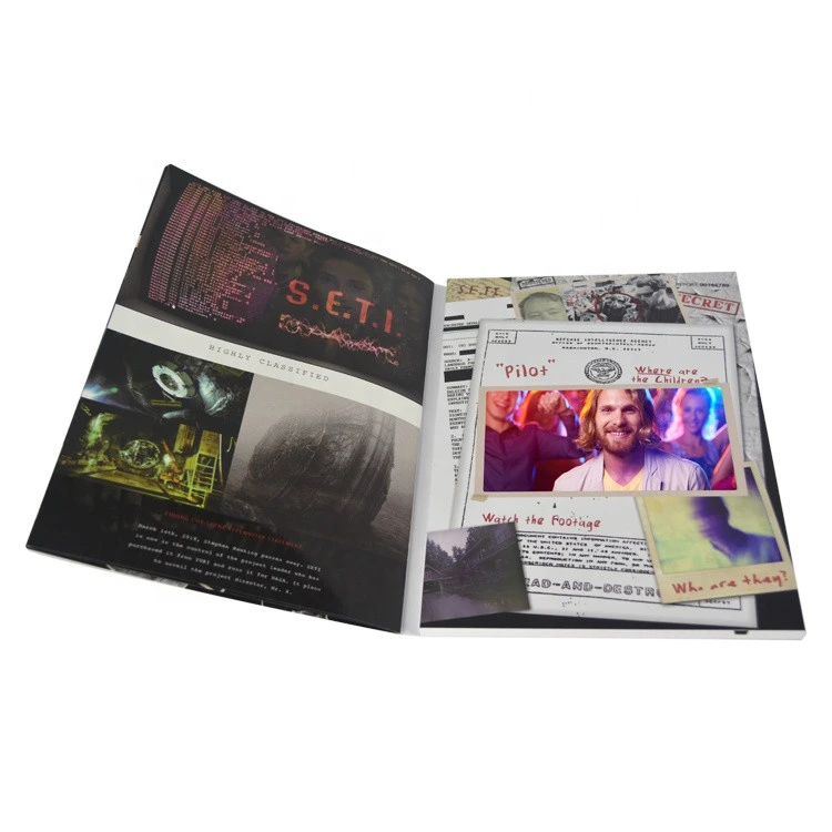 OEM ODM custom design 7 inch lcd video magazine advertising folder multipage printing video brochure for instruction invitation