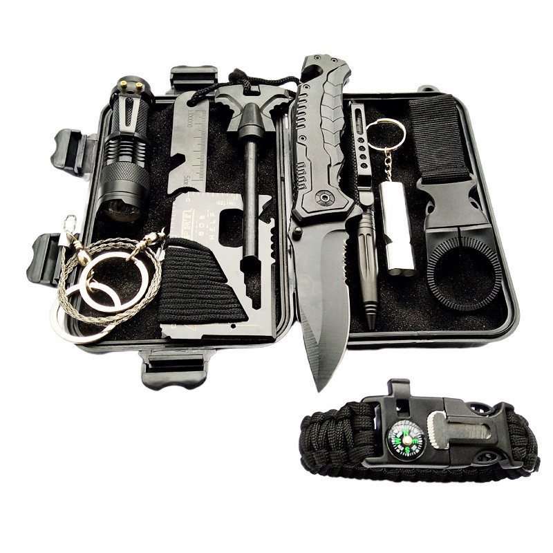 Buy Outdoor Camping Hiking Emergency Survival Kit Molle Bag With Multi ...
