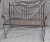 Import Outdoor Patio Chair Garden Park Bench Metal antique garden bench with Decorative Cast Iron Backrest from China