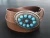 Import Oval Shaped Turquoise Metal Buckle Full Grain Genuine Leather Moroccan Women Belt for Dress Accessory from China