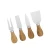 Import Oval Slide Out Bamboo Cheese Board and 4 Piece Knife Set from China