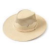 Panama style mexican hat sombrero straw surf lifeguard fedora top gambler hat panama hat