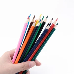 Paper box packing 3.5 inch 12 pcs color pencil set personalized kids mini colored pencils for promotion gift