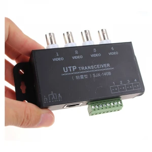 Passive 4-channel passive twisted pair transmitter CCTV RJ45