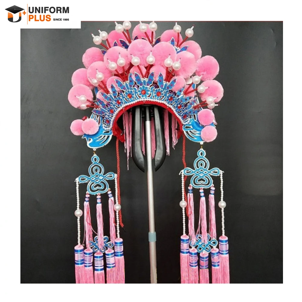 Pink burning man festival costumes for party cap crowns hat
