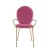 Import Pink Fabric Small Metal Dining Fabric Velvet Restaurant Chair from China