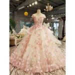 Pink princess bride one shoulder Korean slim wedding toast dress wedding evening dress