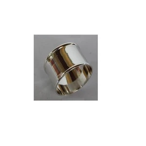 Plain border ring style Brass Napkin Ring With silver plating