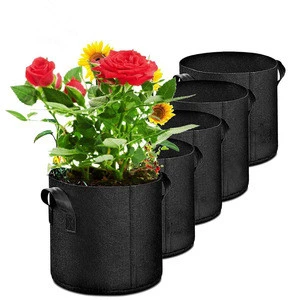 Planting Grow Bags Made Of Growth Friendly Felt/vertical garden grow bags With Handle