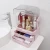 Import Plastic clear makeup storage 2 drawers clear cosmetic organizer from China