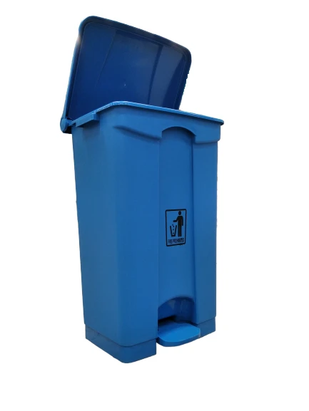 Plastic Dustbin foot pedal plastic trash can recycle waste bins