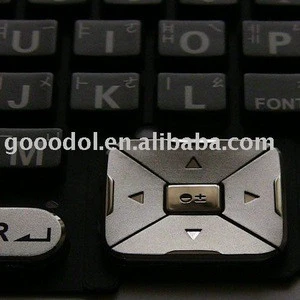 plastic + rubber(P+R) keypad for mobile phone