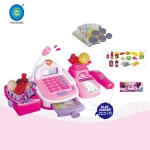 Plastic supermarket kids pretend toy cash register for wholesale