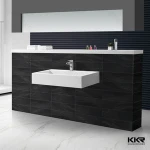 Popular Export Gel Coat Freestanding Colorful Bathroom Integrated Basin