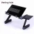 Import Portable Adjustable folding arm bed aluminum Laptop Desk/Stand/Table with cooling fan and mouse pad from China