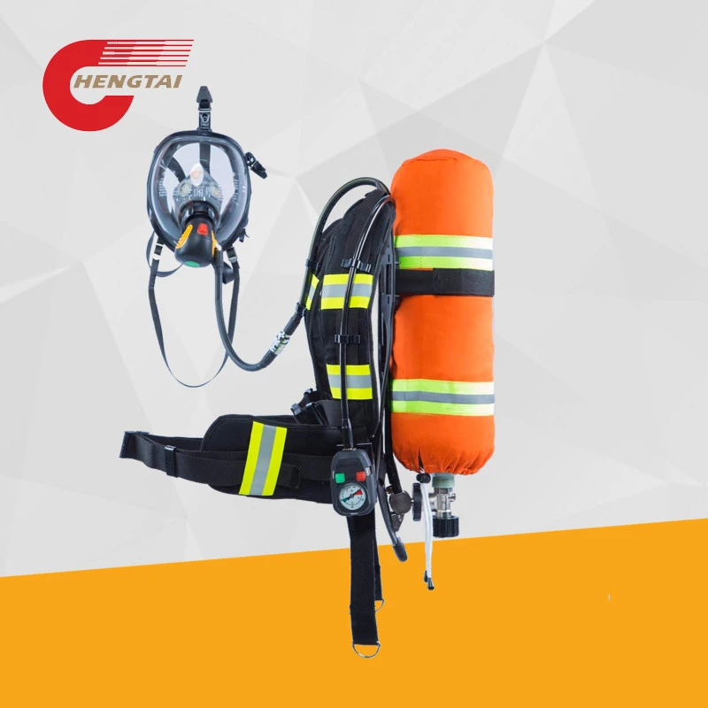 Portable positive self contained 6.8l scba air breathing apparatus