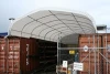 Portable Powerful Prefabricated Steel frame PE or PVC Container Awning with CE Certificate