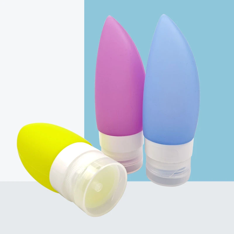 Portable Travel Bottles Set Leak Proof Squeezable Silicon Tubes Travel Size Toiletries Containers