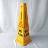 PP Plastic Signs Caution Warning Wet Floor indoor Safety Cone yellow square caution cones