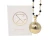 Import Pregnancy bola smooth gold - CHARLOTTE (Pearl chain/black crystal) ladys gift plate name necklace from France
