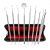 Import Premium Quality Hospital Dental Oral Hygiene Tool 8 PCS Stainless Steel Safety Durable Private Logo with Black Leather Bag from China