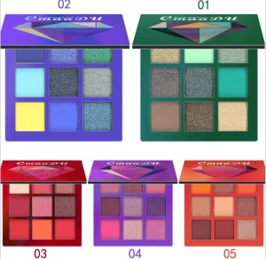 private label cosmetic high pigment long lasting colorful shimmer eyeshadow