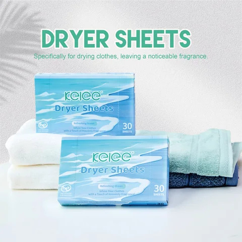 Private Label Customized Laundry Fabric Softener Lavender Fresh Linen Scent Laundry Softener Dryer Sheets