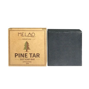 Private label Natural Organic Handmade Pine Tar Soap