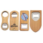 Professional Chinese Supplier Wholesale Bottel Opener Wood Wooden Coaster With Bottle Opener