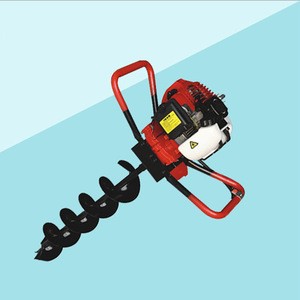 Professional earth auger for drill double handle wholesale