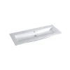 Professional manufacturer luxury durability counter top white ceramic sink art basin thin edge