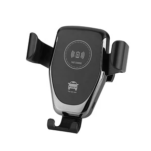 Promotion price aluminum 10w Qi wireless fast charger Air Vent 360 degrees Mobile Phone Mount phone charger wireless