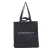 Import Promotional Priced Unisex 100% 8oz Cotton Black Shopping blank canvas tote bag from China