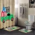 Import Puerto Rico Flag Frogs Designs Bathroom 4 pieces Curtain Toilet Lid Set from China