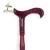 Import Pure Manual Carved Redwood Pointed Carvings Solid Wood Grade Crutch Cane Handle Wooden Walking Stick from China