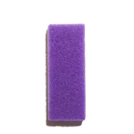 Purple rectangular crusty removal pedicure pumice foot file, healthy foot care tool