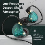 QKZ SK3 Sports earphones Monitor earphones In-ear 3.5mm Stereo cord controlled earphones Wired earbuds HD MIC