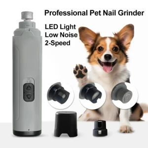 Quiet Pet Cat Nail Grinder Nail Trimmer USB Rechargeable Electric Pet Dog Nail Grinder Pet Grooming Tool