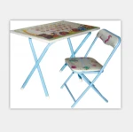 Qute Fashion High Quality Folding Kids Table and  Chairs School Furniture