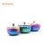 Rainbow color with glass lid spoon salt and pepper food container stainless steel sugar bowl