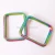 Import Rainbow Metal Rectangle Ring Buckles Webbing Strap Loops Adjuster Square Buckle from China