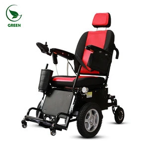 Rehabilitation Reclining Electric Wheelchair Motor with standing up and lying down functions