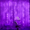 Remote control copper wire colorful 3M*3M 300 LEDs lights fairy decoration Twinkle star Window Curtain String Light