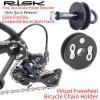 RISK Bike Chain Clean Keeper Tool With Quick Release Lever For Barrel/12mm Bucket Shaft Frame Bicycle Chain Washing Holder