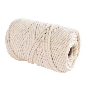 Rope 3mm 200M Longer Twisted Beige Natural Cotton Macrame Cord Macrame Yarn for Plant Hangers