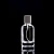 Import Round Bottles 50ml empty glass  perfume bottles spray with silver  metal lid from China