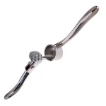 Round Stainless Steel Kitchen Squeeze Tool Alloy Crusher Garlic Presses Fruit ; Vegetable Cooking Tools Accessories