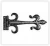 Import RVE HK 3003 Antique Wrought iron leaf ornate fancy Door Gate t-hinge Tee Hinges from India