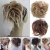 S-noilite elastic band updo style ponytail straight mixed Messy Scrunchie chignon hair pieces